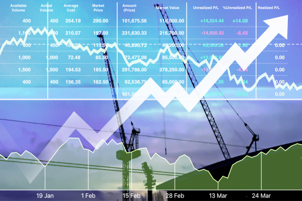 Utilize powerful and impactful stock index data analysis to enhance your business presentations with an illuminated background in the financial sector. Incorporate cutting-edge financial forecasting software for comprehensive insights